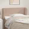 Zagłówek uszak, cappuccino, 103x23x78/88 cm, sztuczna skóra
