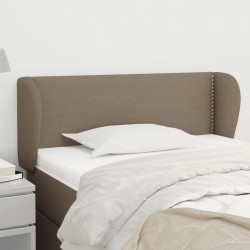 Zagłówek uszak, taupe, 93x23x78/88 cm, tkanina