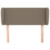 Zagłówek uszak, taupe, 93x23x78/88 cm, tkanina