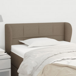 Zagłówek uszak, taupe, 103x23x78/88 cm, tkanina