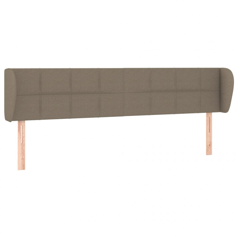 Zagłówek uszak, taupe, 183x23x78/88 cm, tkanina