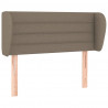 Zagłówek uszak, taupe, 83x23x78/88 cm, tkanina