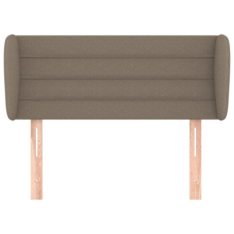 Zagłówek uszak, taupe, 83x23x78/88 cm, tkanina