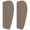 Zagłówek uszak, taupe, 83x23x78/88 cm, tkanina