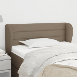 Zagłówek uszak, taupe, 93x23x78/88 cm, tkanina