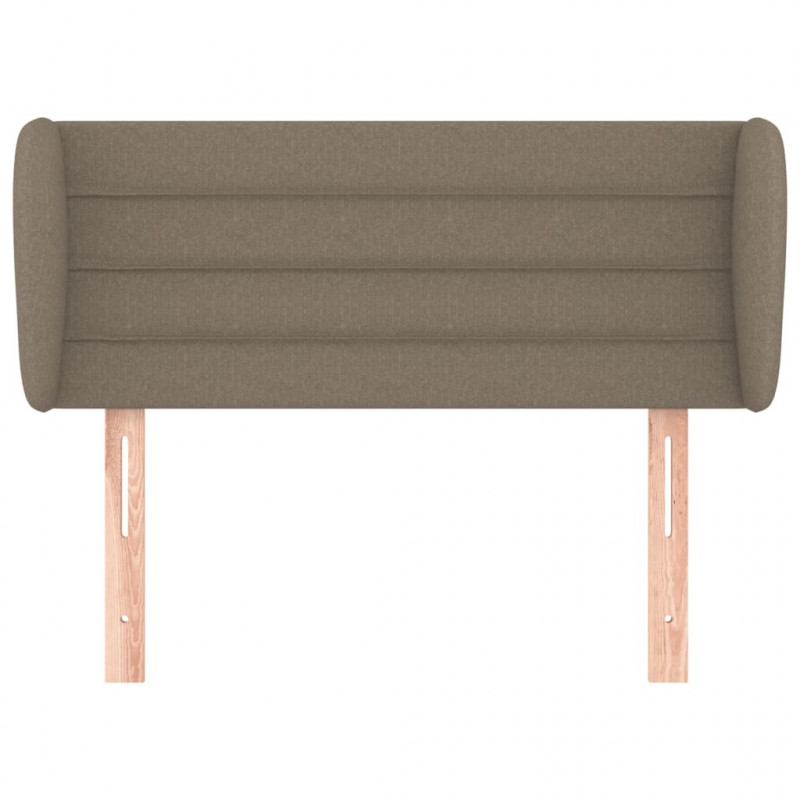 Zagłówek uszak, taupe, 93x23x78/88 cm, tkanina