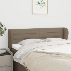 Zagłówek uszak, taupe, 147x23x78/88 cm, tkanina