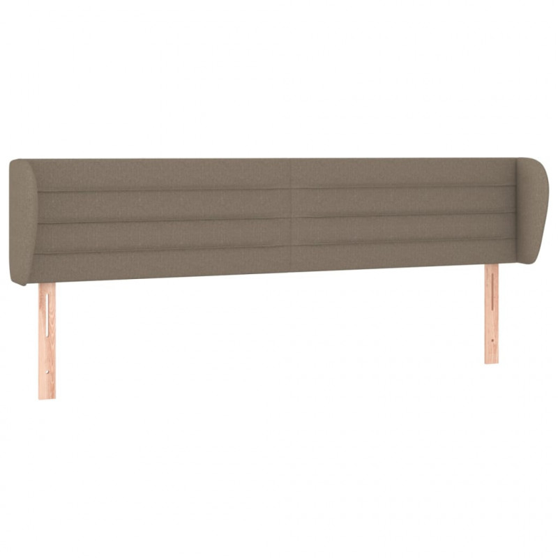 Zagłówek uszak, taupe, 183x23x78/88 cm, tkanina