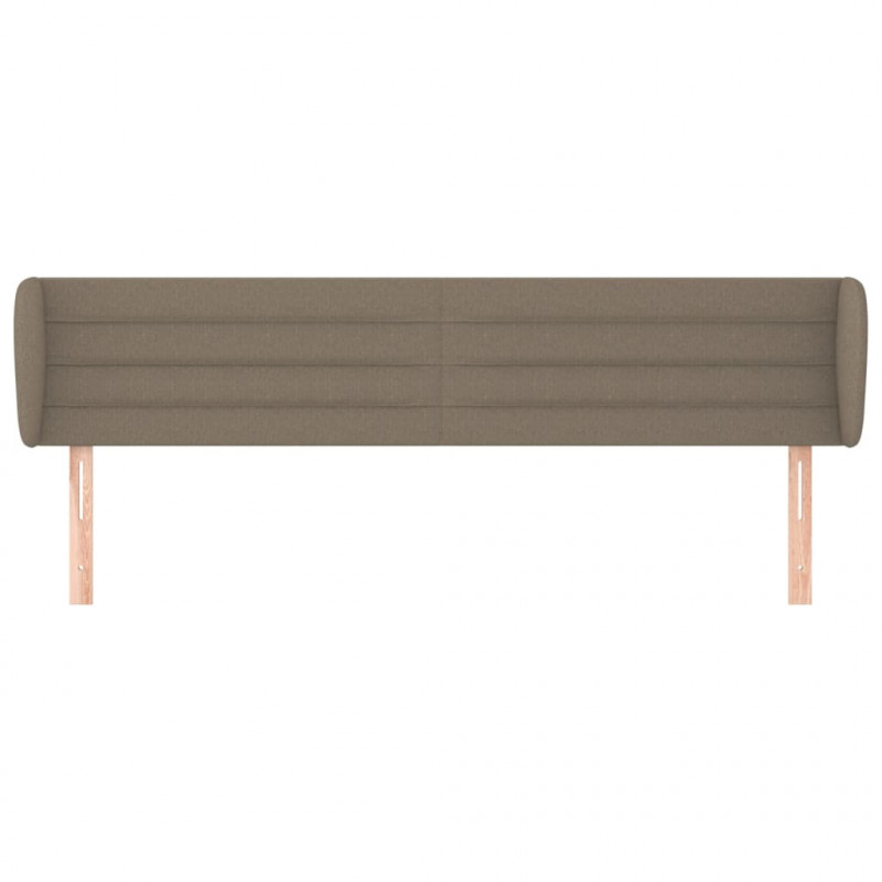 Zagłówek uszak, taupe, 183x23x78/88 cm, tkanina