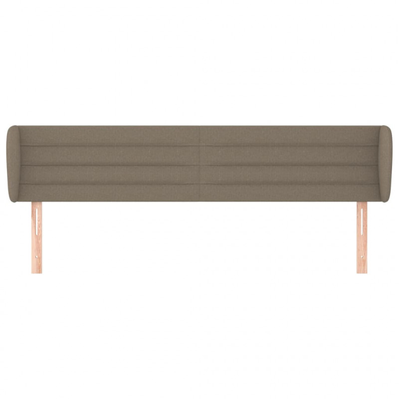 Zagłówek uszak, taupe, 203x23x78/88 cm, tkanina