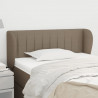 Zagłówek uszak, taupe, 93x23x78/88 cm, tkanina