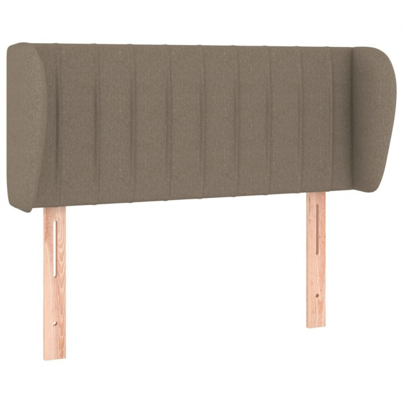 Zagłówek uszak, taupe, 93x23x78/88 cm, tkanina