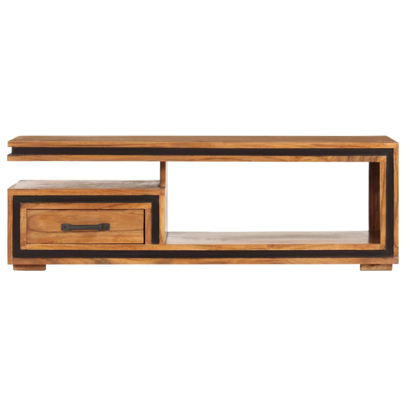 Stolik kawowy, 100 x 45 x 33 cm, lite drewno akacjowe