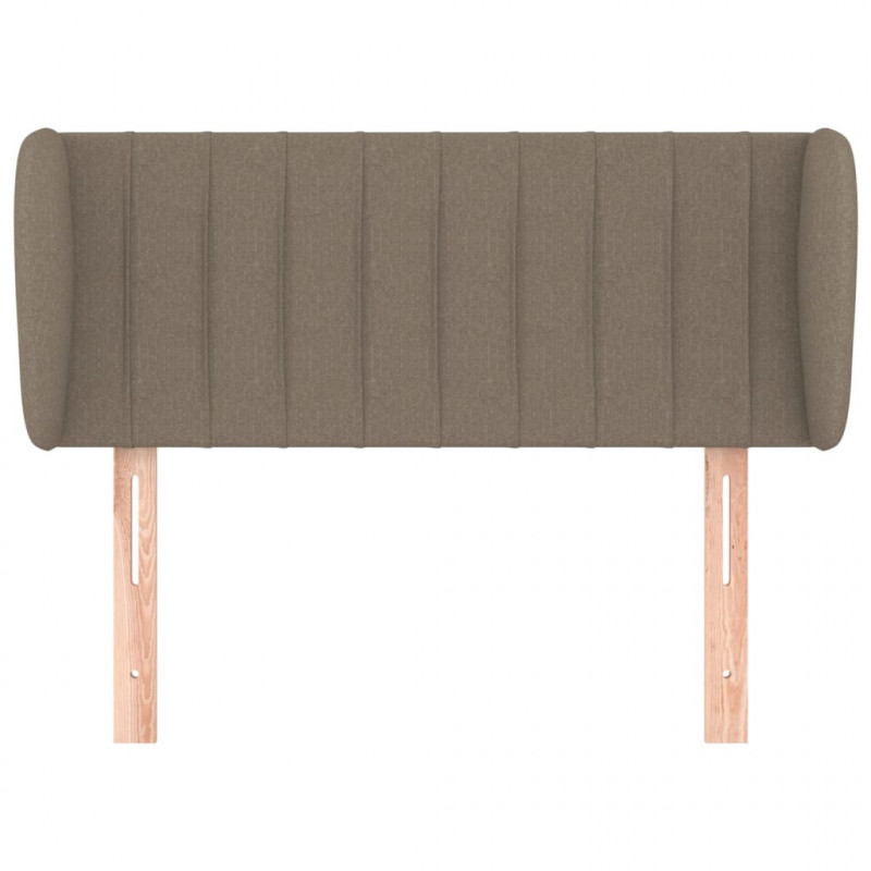 Zagłówek uszak, taupe, 103x23x78/88 cm, tkanina