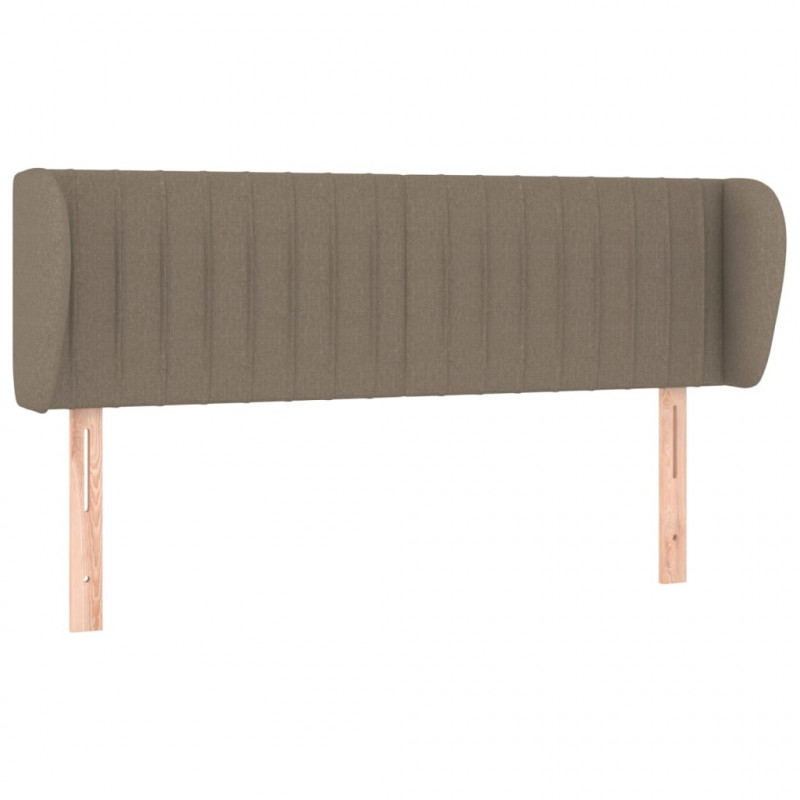 Zagłówek uszak, taupe, 147x23x78/88 cm, tkanina