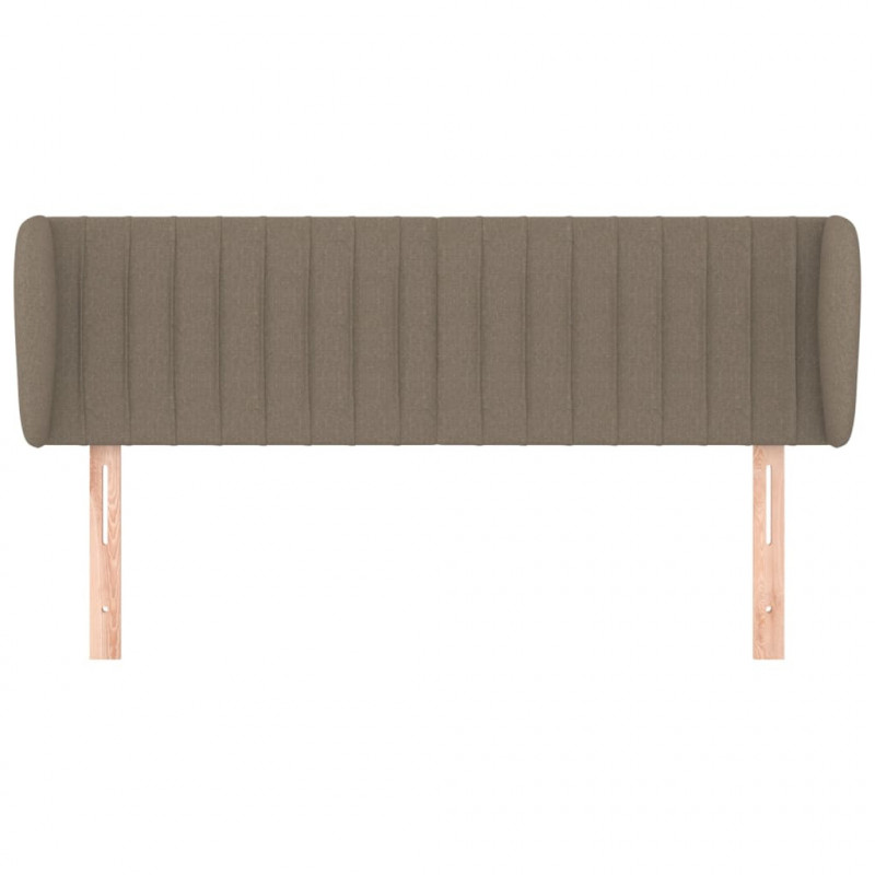 Zagłówek uszak, taupe, 147x23x78/88 cm, tkanina