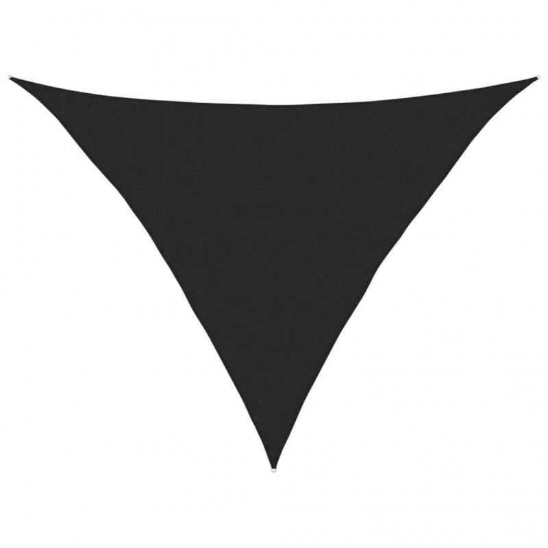 Żagiel przeciwsłoneczny 160 g/m², czarny, 2,5x2,5x3,5m, HDPE