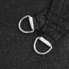 Żagiel przeciwsłoneczny 160 g/m², czarny, 2,5x2,5x3,5m, HDPE
