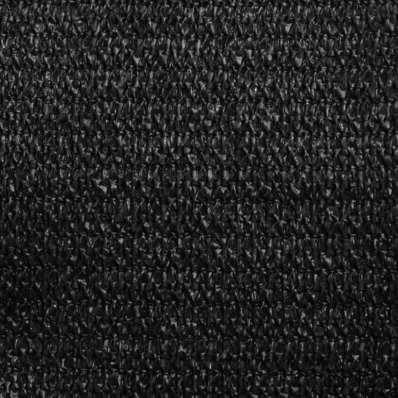 Żagiel przeciwsłoneczny 160 g/m², czarny, 2,5x2,5x3,5m, HDPE