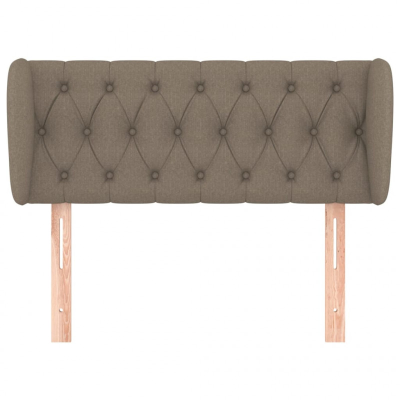 Zagłówek uszak, taupe, 103x23x78/88 cm, tkanina