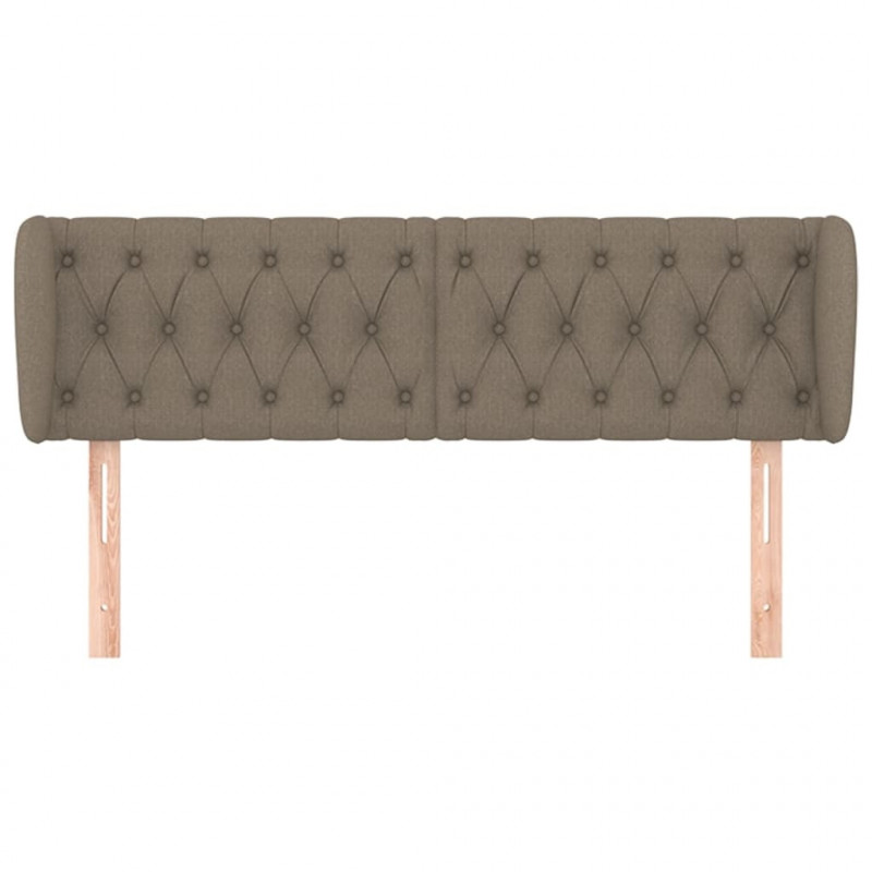 Zagłówek uszak, taupe, 163x23x78/88 cm, tkanina