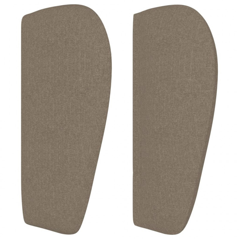Zagłówek uszak, taupe, 203x23x78/88 cm, tkanina