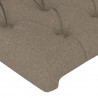 Zagłówek uszak, taupe, 203x23x78/88 cm, tkanina