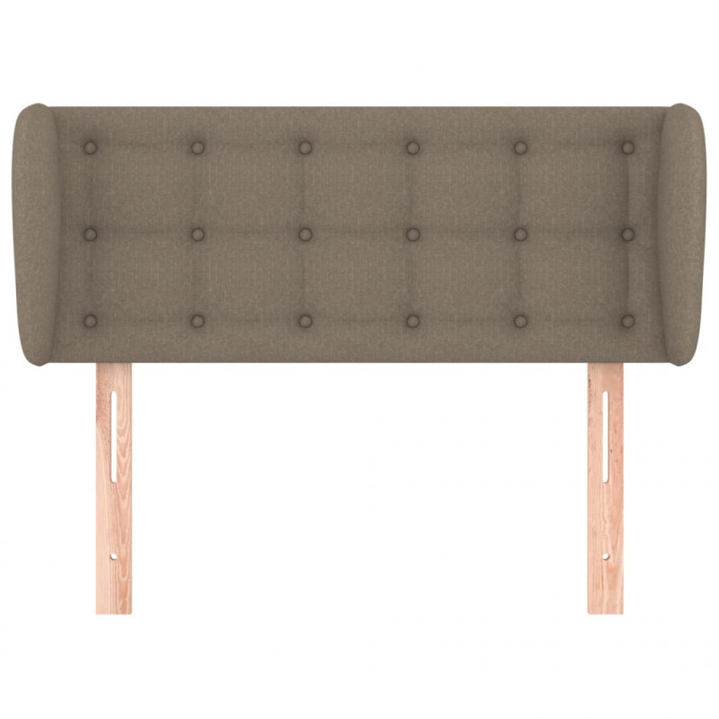 Zagłówek uszak, taupe, 93x23x78/88 cm, tkanina