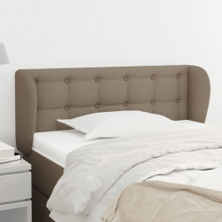 Zagłówek uszak, taupe, 103x23x78/88 cm, tkanina