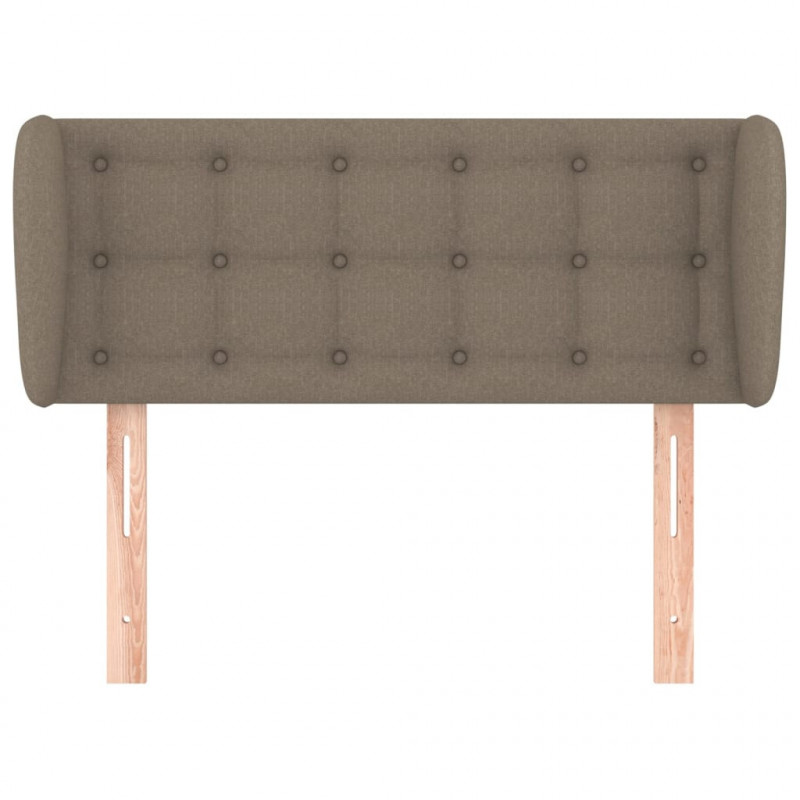 Zagłówek uszak, taupe, 103x23x78/88 cm, tkanina