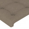Zagłówek uszak, taupe, 103x23x78/88 cm, tkanina