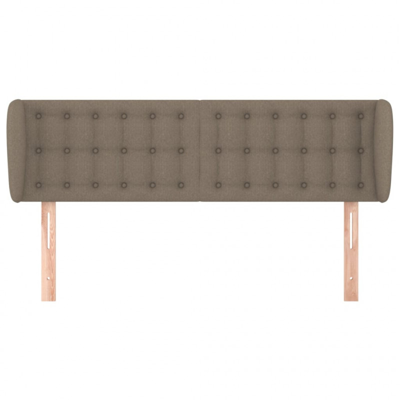 Zagłówek uszak, taupe, 147x23x78/88 cm, tkanina