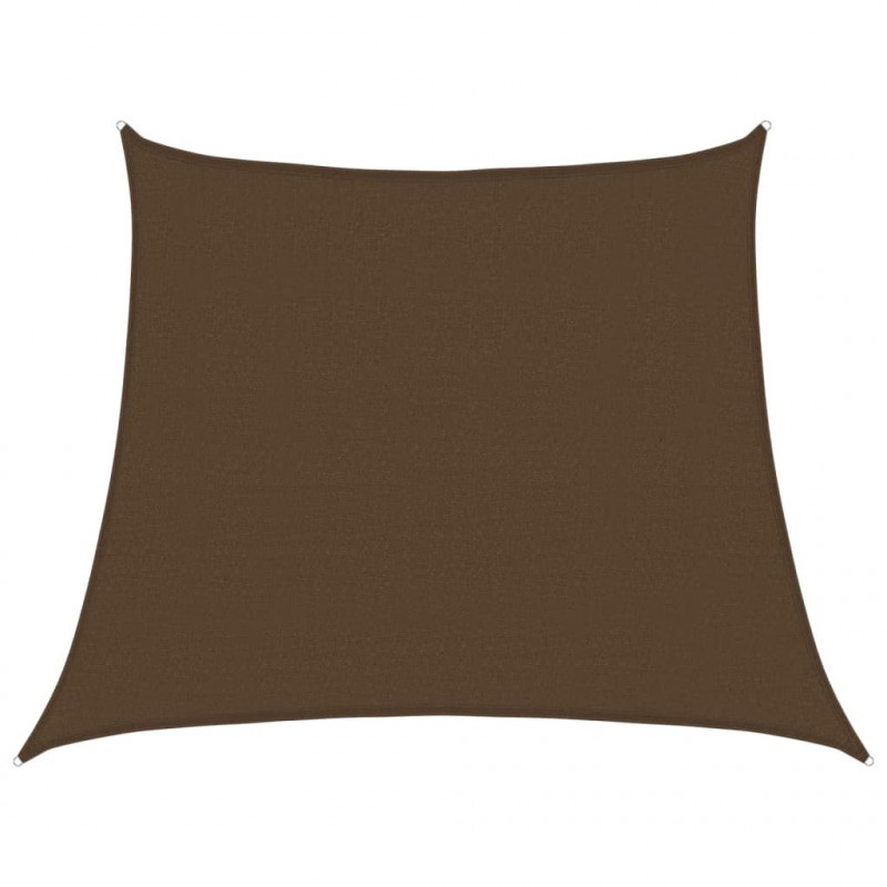 Żagiel przeciwsłoneczny, 160 g/m², brązowy, 3/4x3 m, HDPE