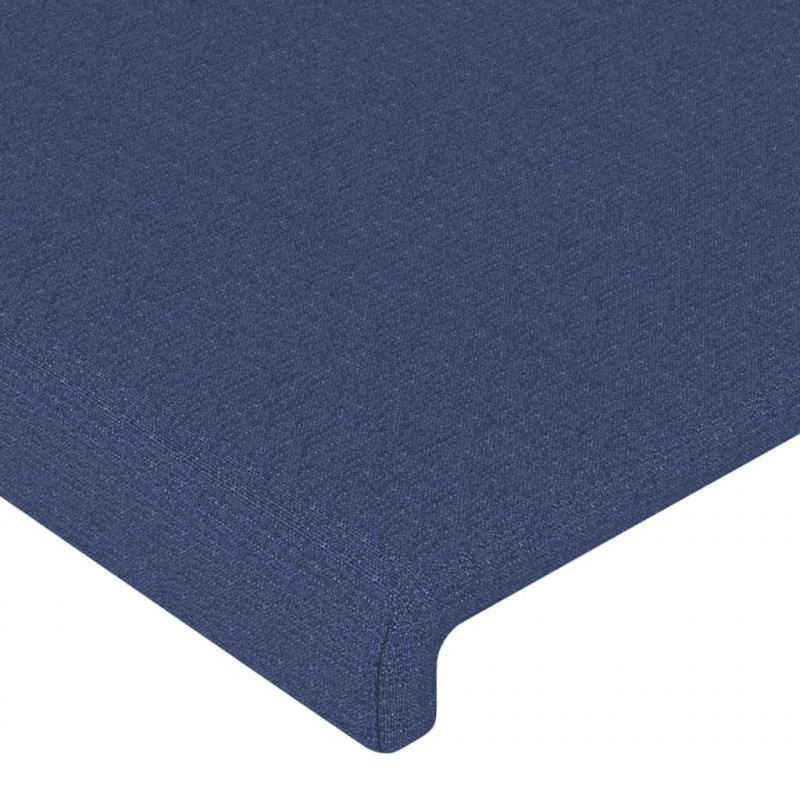Zagłówek uszak, niebieski, 203x16x78/88 cm, tkanina