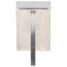 Biurko Aviator, srebrne, 112 x 50 x 76 cm, metalowe