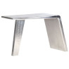 Biurko Aviator, srebrne, 112 x 50 x 76 cm, metalowe