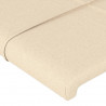 Zagłówek uszak, kremowy, 183x16x78/88 cm, tkanina