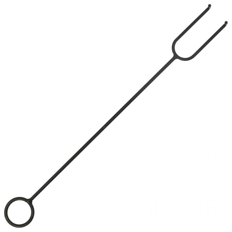 Rustykalne palenisko z pogrzebaczem, 76 cm, XXL, stal