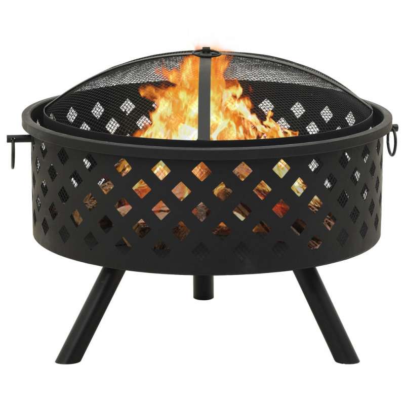 Palenisko z pogrzebaczem, 68 cm, XXL, stal