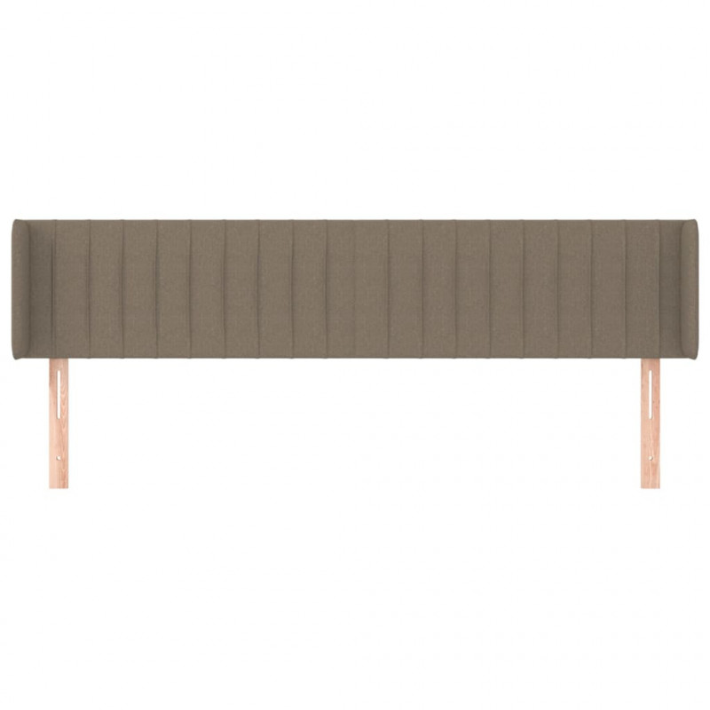 Zagłówek uszak, taupe, 163x16x78/88 cm, tkanina