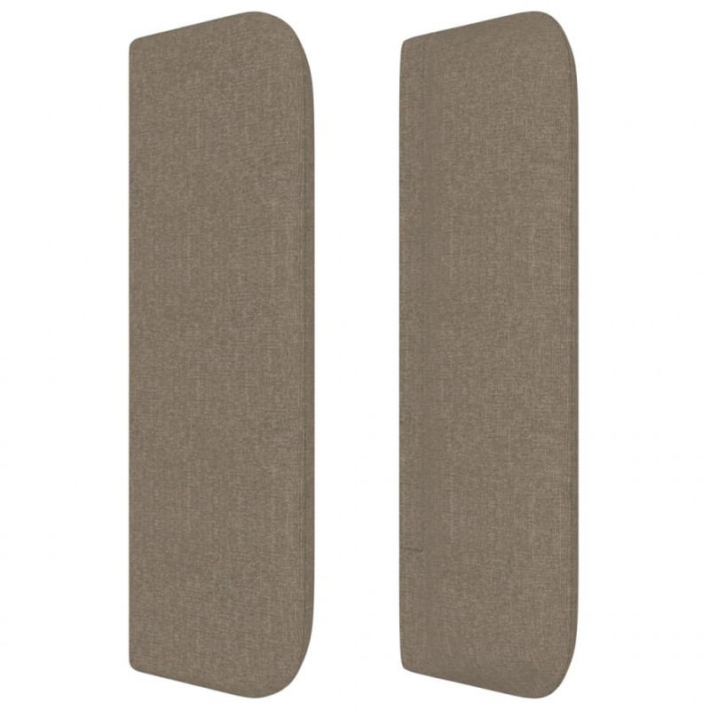 Zagłówek uszak, taupe, 163x16x78/88 cm, tkanina