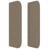 Zagłówek uszak, taupe, 163x16x78/88 cm, tkanina