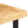 Stolik barowy, 60x60x107 cm, surowe drewno mango