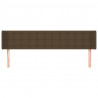 Zagłówek uszak, ciemnobrązowy, 163x16x78/88 cm, tkanina