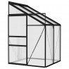 Szklarnia, antracytowa, aluminium, 2,59 m³
