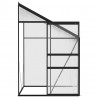Szklarnia, antracytowa, aluminium, 2,59 m³