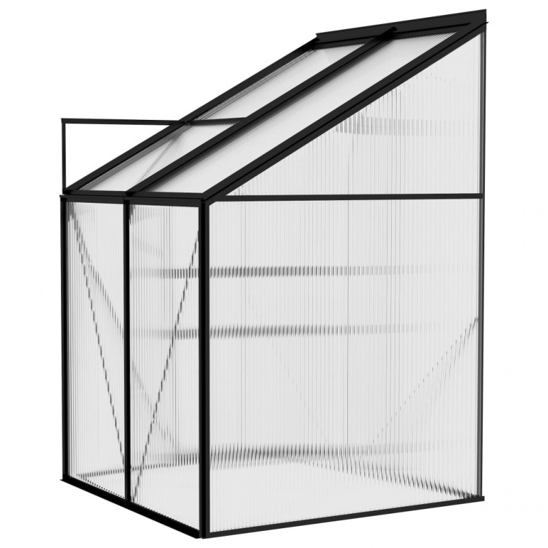 Szklarnia, antracytowa, aluminium, 2,59 m³