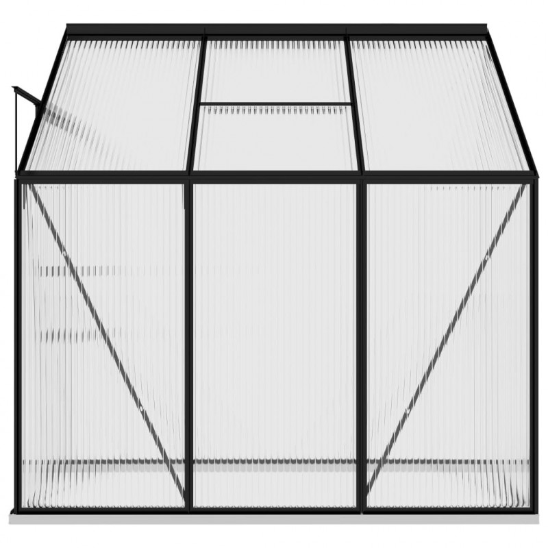 Szklarnia, antracytowa, aluminium, 3,97 m³