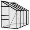 Szklarnia, antracytowa, aluminium, 5,24 m³