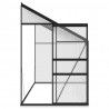 Szklarnia, antracytowa, aluminium, 7,77 m³